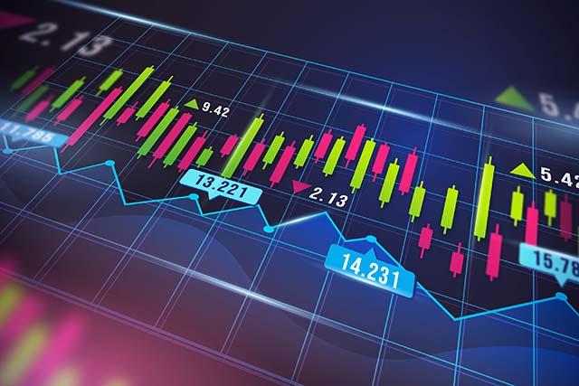 An image of a stock ticker
